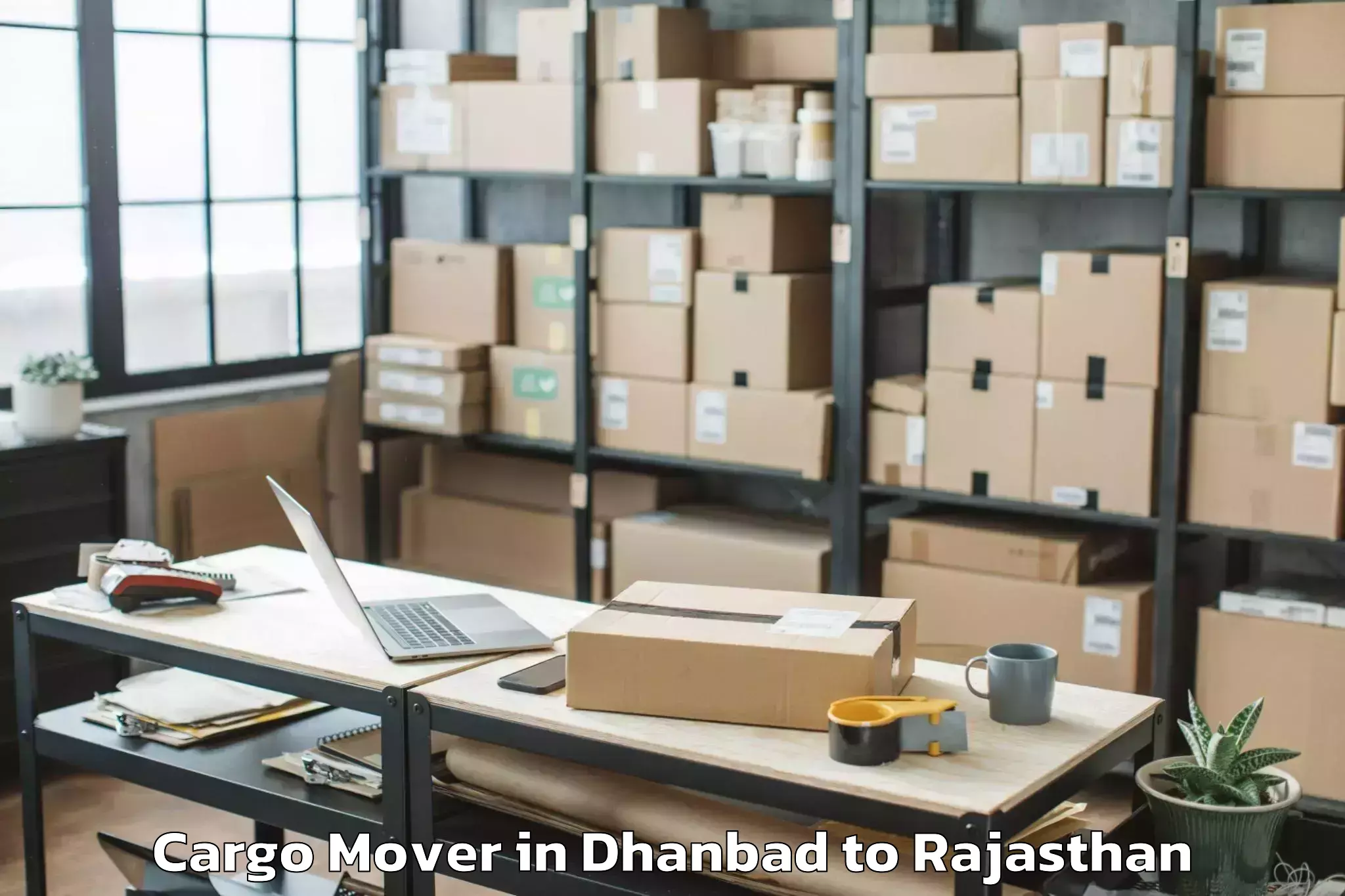 Dhanbad to Badnor Cargo Mover Booking